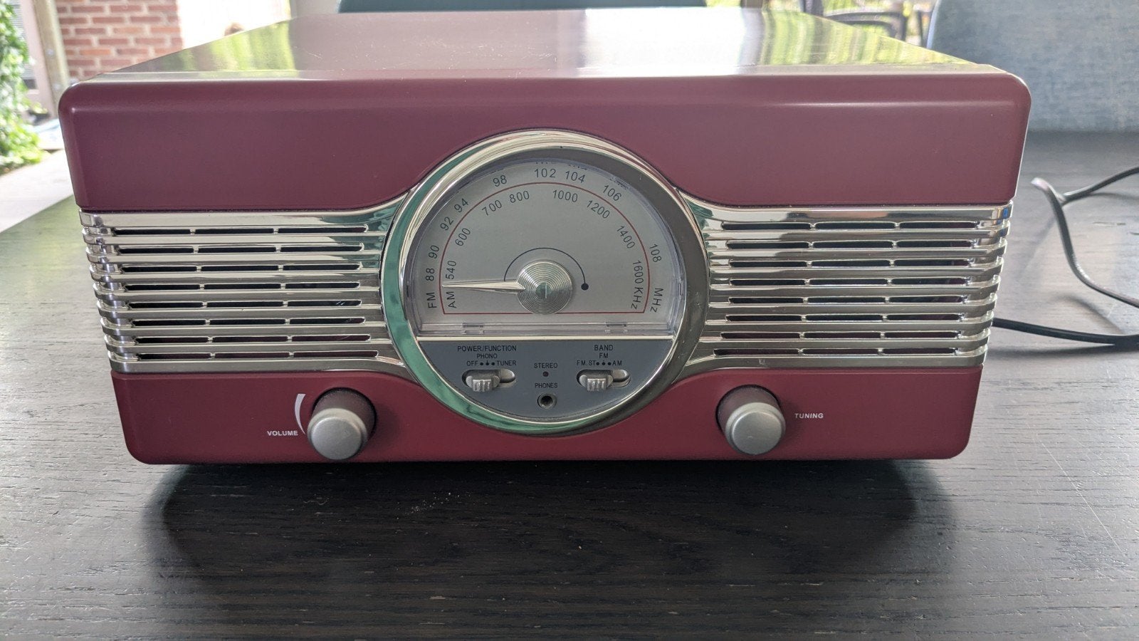 Lenco TT-29 Platenspeler met Radio - Rood, Audio, Tv en Foto, Platenspelers, Ophalen, Zo goed als nieuw, Platenspeler, Overige merken