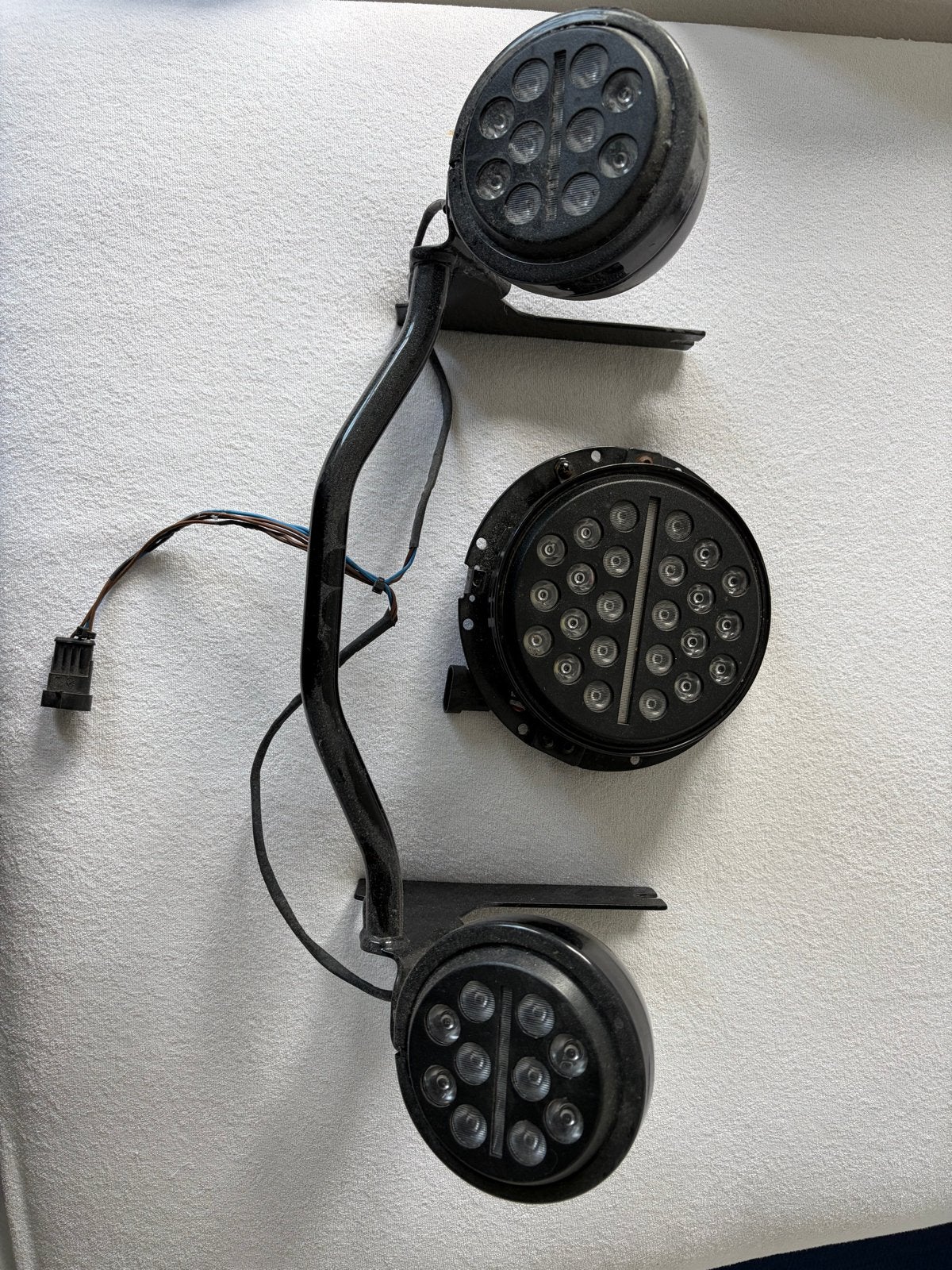Road king koplamp en passing lamps, Motoren, Ophalen of Verzenden, Gebruikt