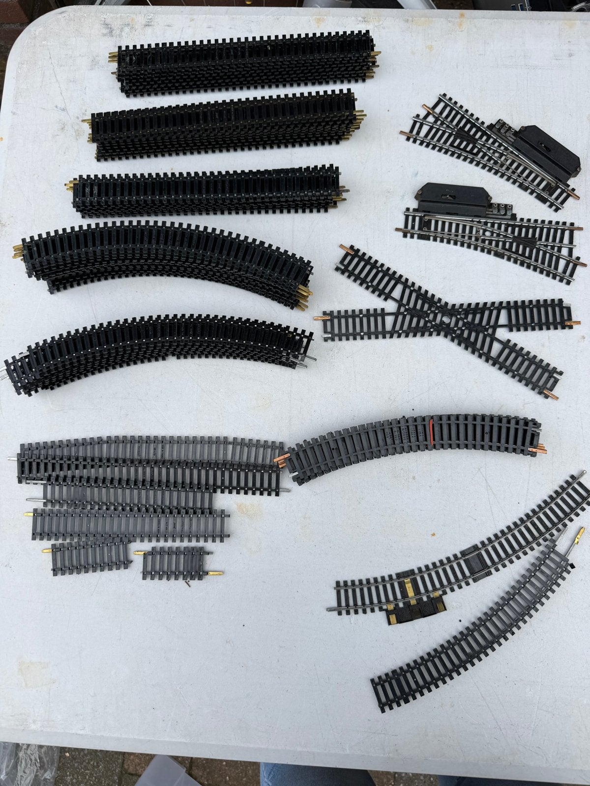 65 stuks diverse treinrails - Gebruikt, Overige merken, Gebruikt, Gelijkstroom, Rails