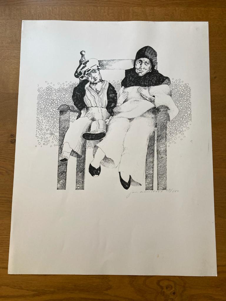 Zeefdruk - Jan Aanstoot, Ophalen