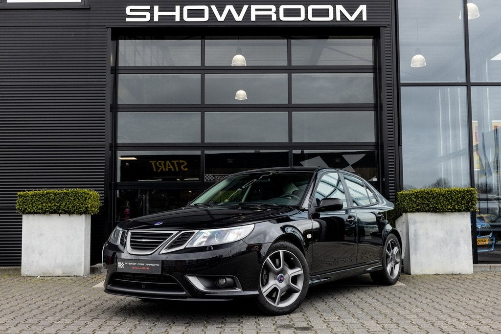 Saab 9-3 Turbo X 2.8 T V6, Memory, Zwitsers Bose, Nieuwstaat, Auto's, Automaat, Gebruikt, Zwart, Zwart