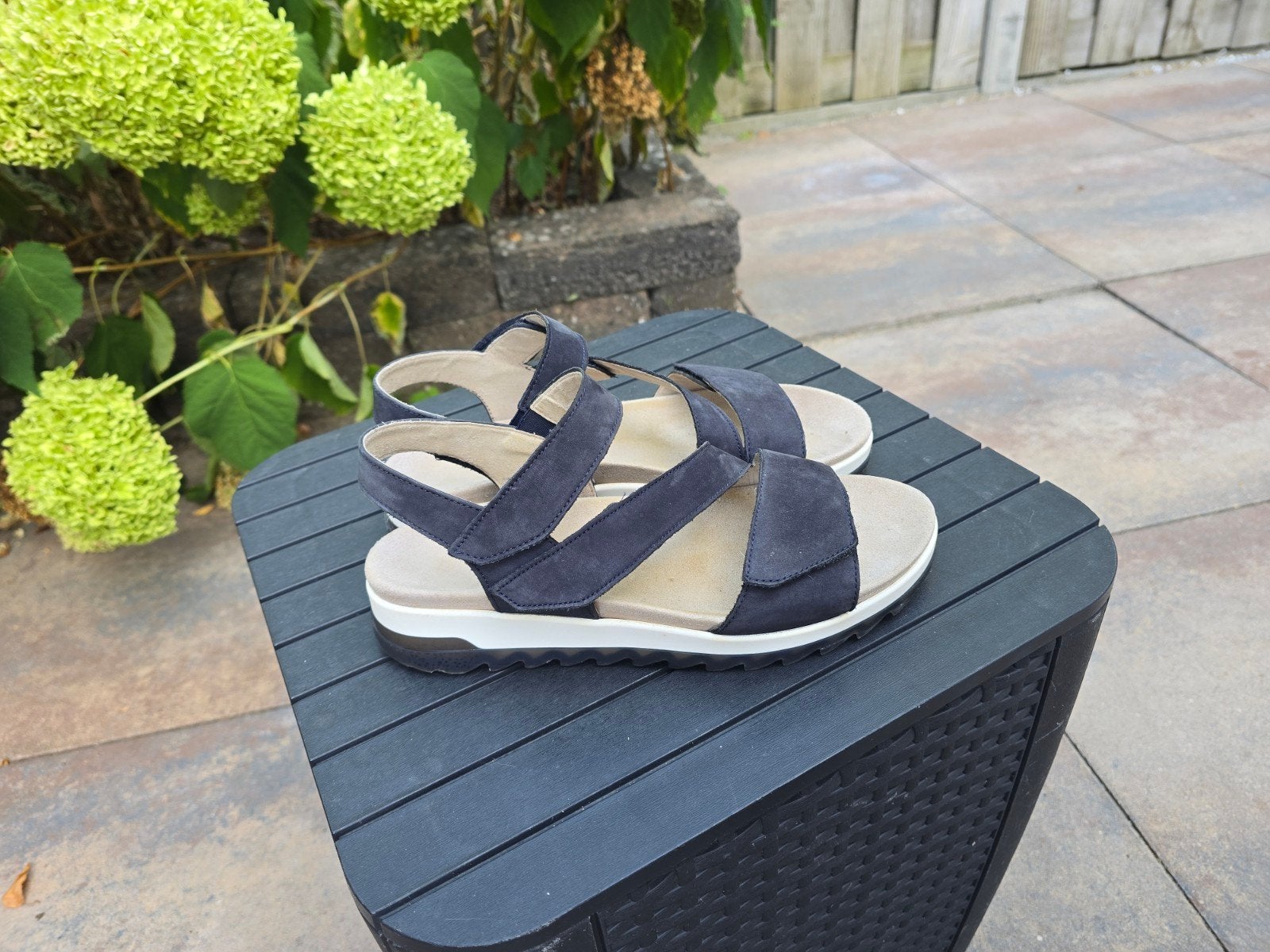Gabor donkerblauwe comfortabele sandalen maat 40, Blauw, Gabor, Zo goed als nieuw, Sandalen of Muiltjes
