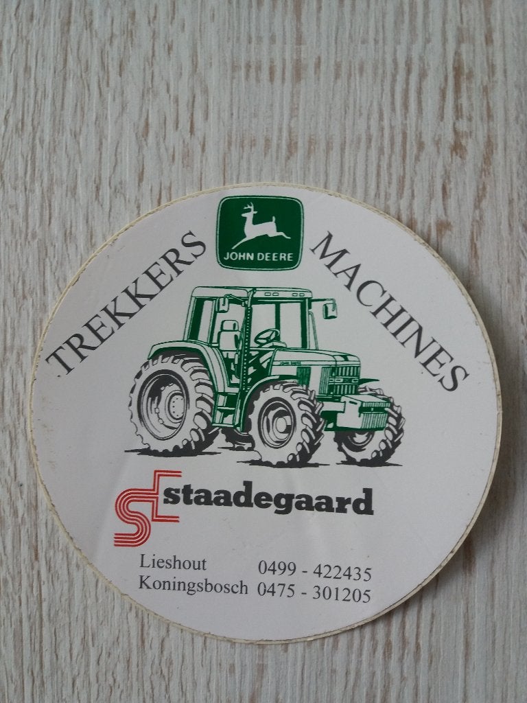 sticker TREKKERS John Deere MACHINES Staadegaard, Ophalen of Verzenden, Zo goed als nieuw, Bedrijf of Vereniging