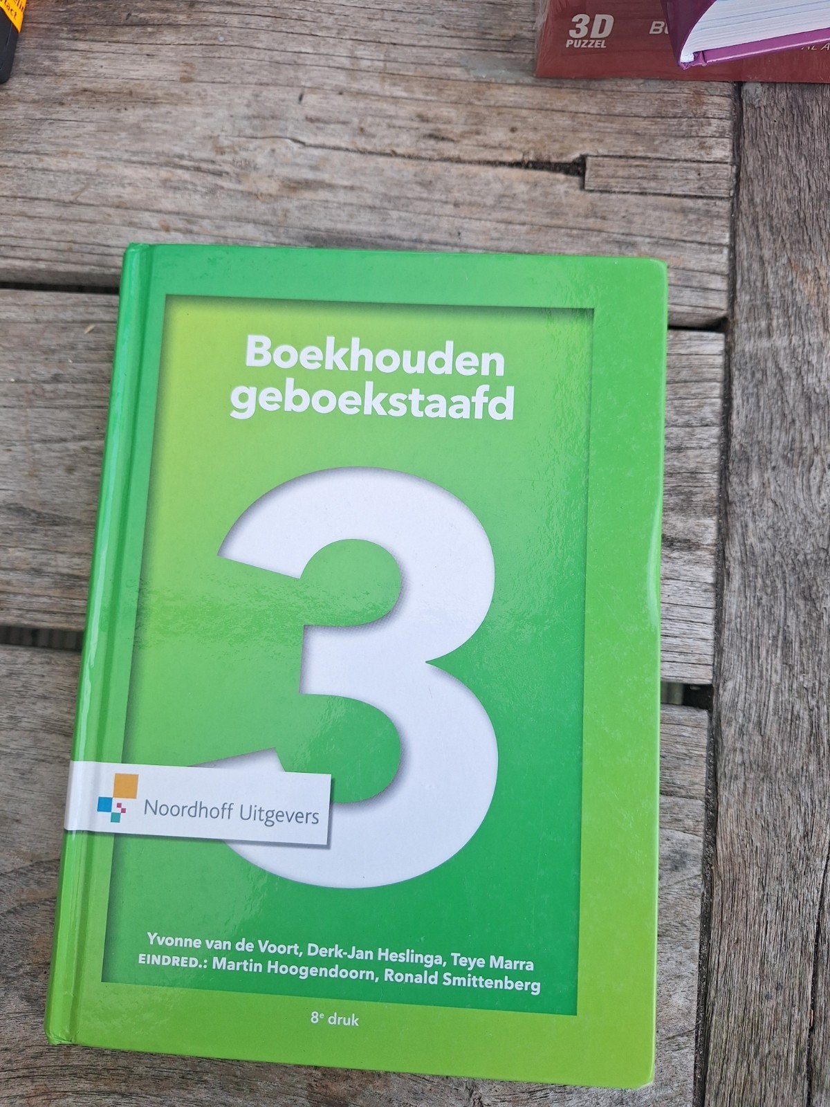 Boekhouden geboekstaafd 3 - 8e druk, Boeken, Ophalen, HBO, Zo goed als nieuw, Yvonne van de Voort, Derk-Jan Heslinga, Teye Marra