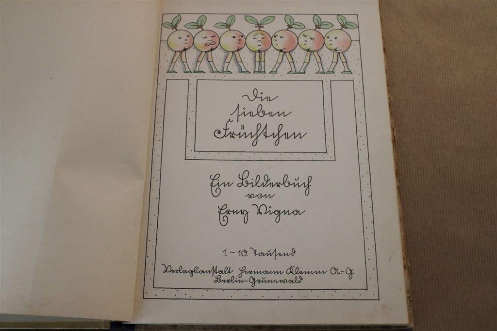 De 7 kleine vruchten. Vigna. 1932. Zeldzaam., Boeken, Prentenboeken en Plaatjesalbums, Ophalen of Verzenden, Gelezen
