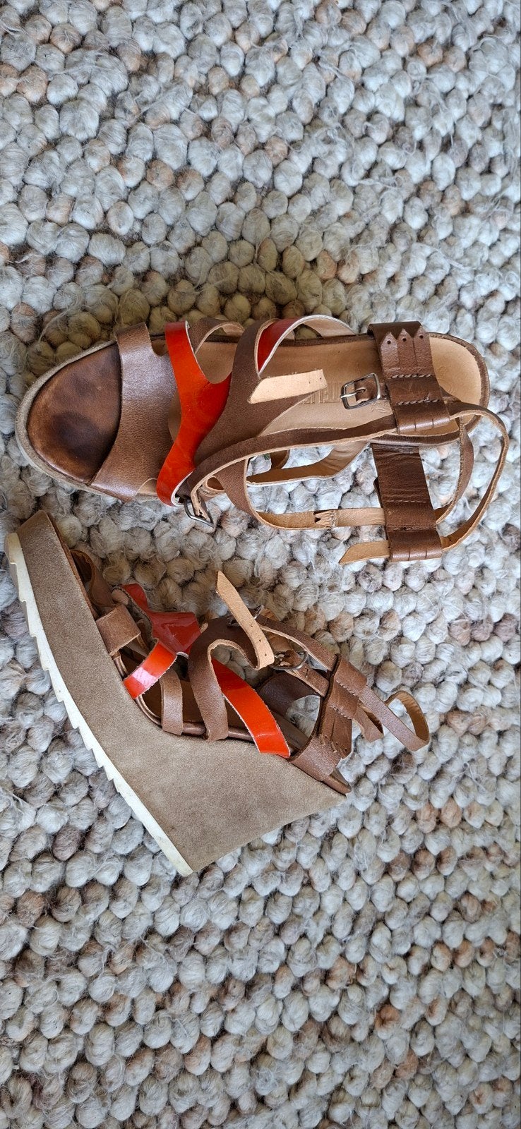 Atelier & Sapato sandalen met sleehak, maat 37, Bruin, Sandalen of Muiltjes, Ophalen of Verzenden, Atelier & Sapato