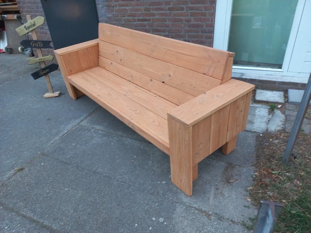 Douglas/steigerhout bank loungebanken tuinbank, Ophalen of Verzenden, Nieuw