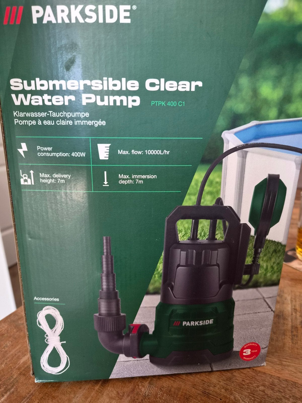 Dompelpomp parkside PTPK 400 C1 - Nieuw in doos, Verzenden