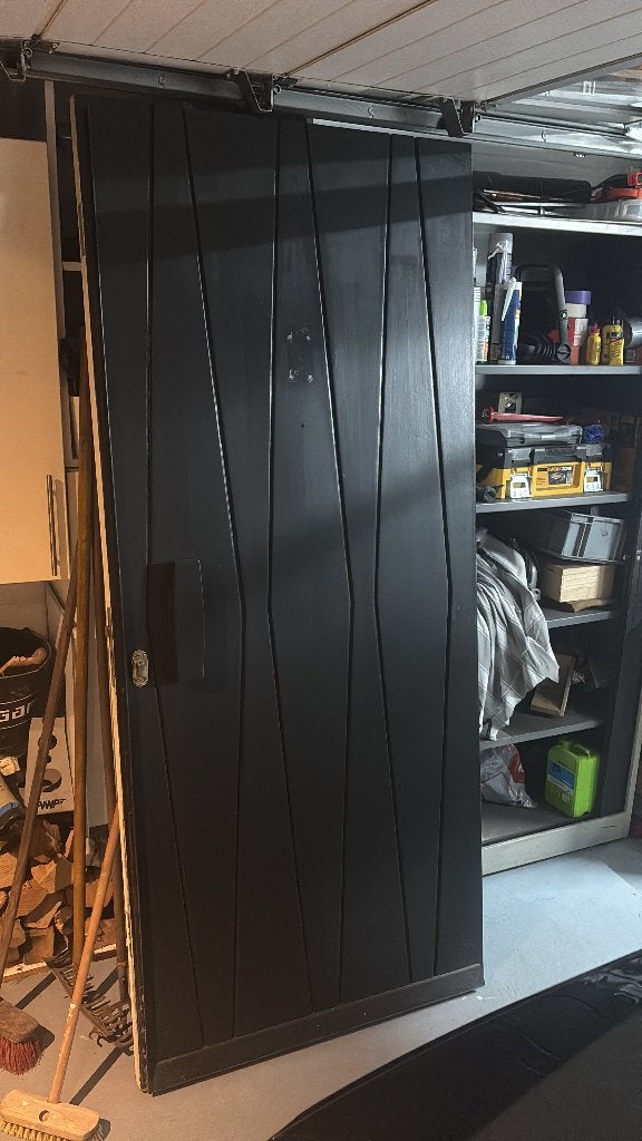 Hardhouten voordeur, Doe-het-zelf en Verbouw, Deuren en Horren, Ophalen, Gebruikt, 80 tot 100 cm, Buitendeur