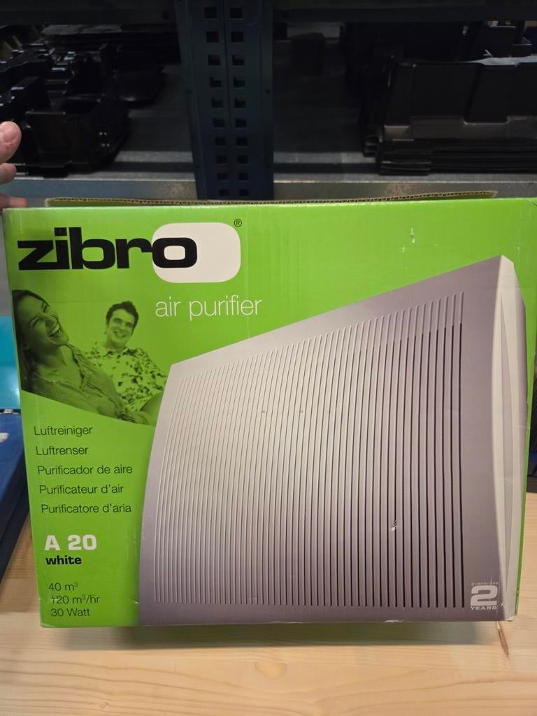 Zibro A 20 Witte Luchtreiniger - Nieuw in Doos, Witgoed en Apparatuur, Luchtbehandelingsapparatuur, Ophalen of Verzenden, Nieuw