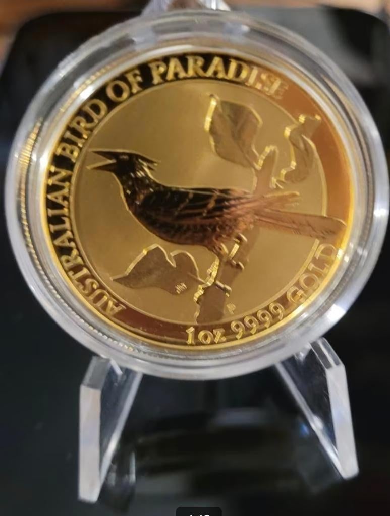 1 oz gouden en platina  verzamelmunten, Ophalen of Verzenden, Overige landen