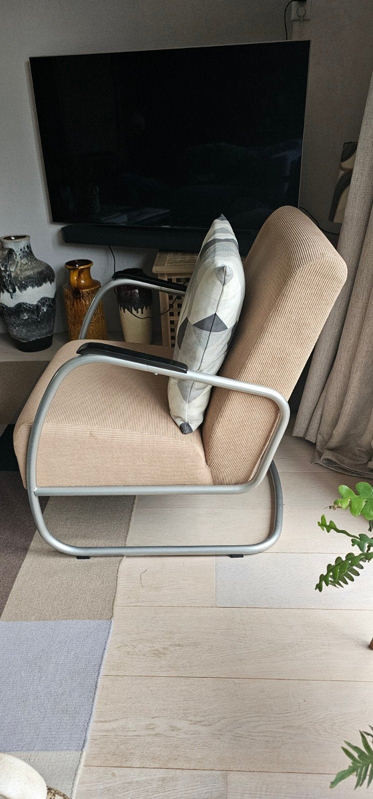 2 Fauteuils Gispen stijl, Huis en Inrichting, Ophalen, Zo goed als nieuw, Minder dan 75 cm, 50 tot 75 cm