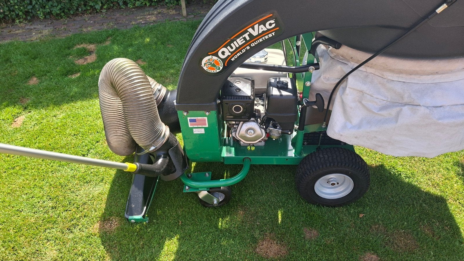 Billy Goat QV900HSP Cycloon bladzuiger., Tuin en Terras, Ophalen, Benzine, Zo goed als nieuw, Billy Goat