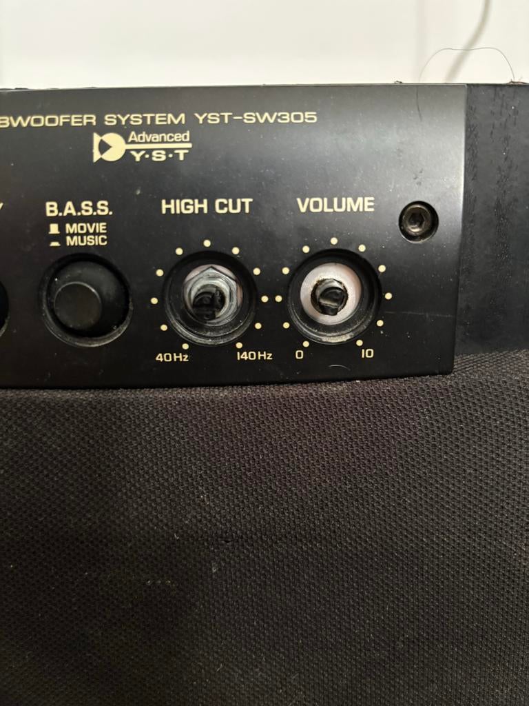 Yamaha Subwoofer System YST-SW305 - Krachtige Bass, Gebruikt, Subwoofer, 120 watt of meer, Ophalen