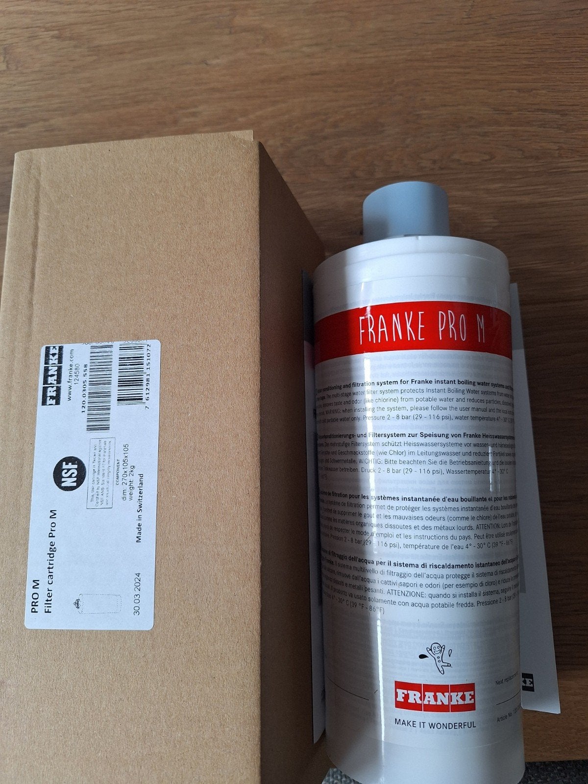 Franke Pro M Filterpatroon (nieuw), Ophalen of Verzenden, Nieuw