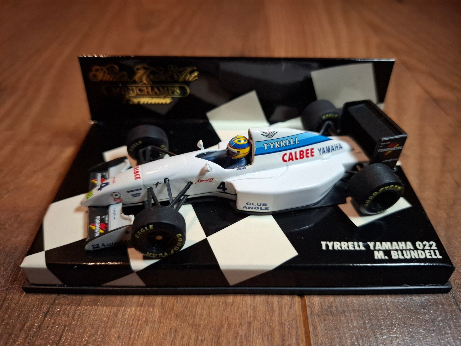 Minichamps Tyrrell Yamaha 022 M. Blundell F1 modelauto, Ophalen of Verzenden, Zo goed als nieuw, Auto, MiniChamps