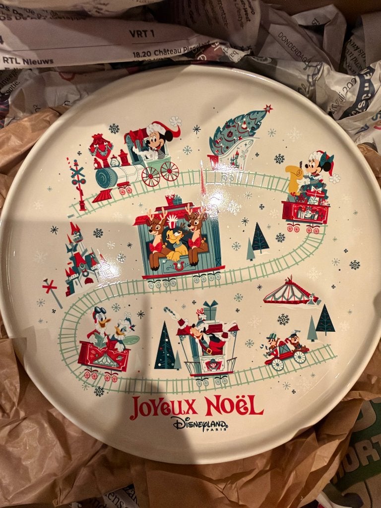 Ontbijtbordjes Disneyland Parijs, Ophalen of Verzenden, Mickey Mouse, Nieuw, Servies