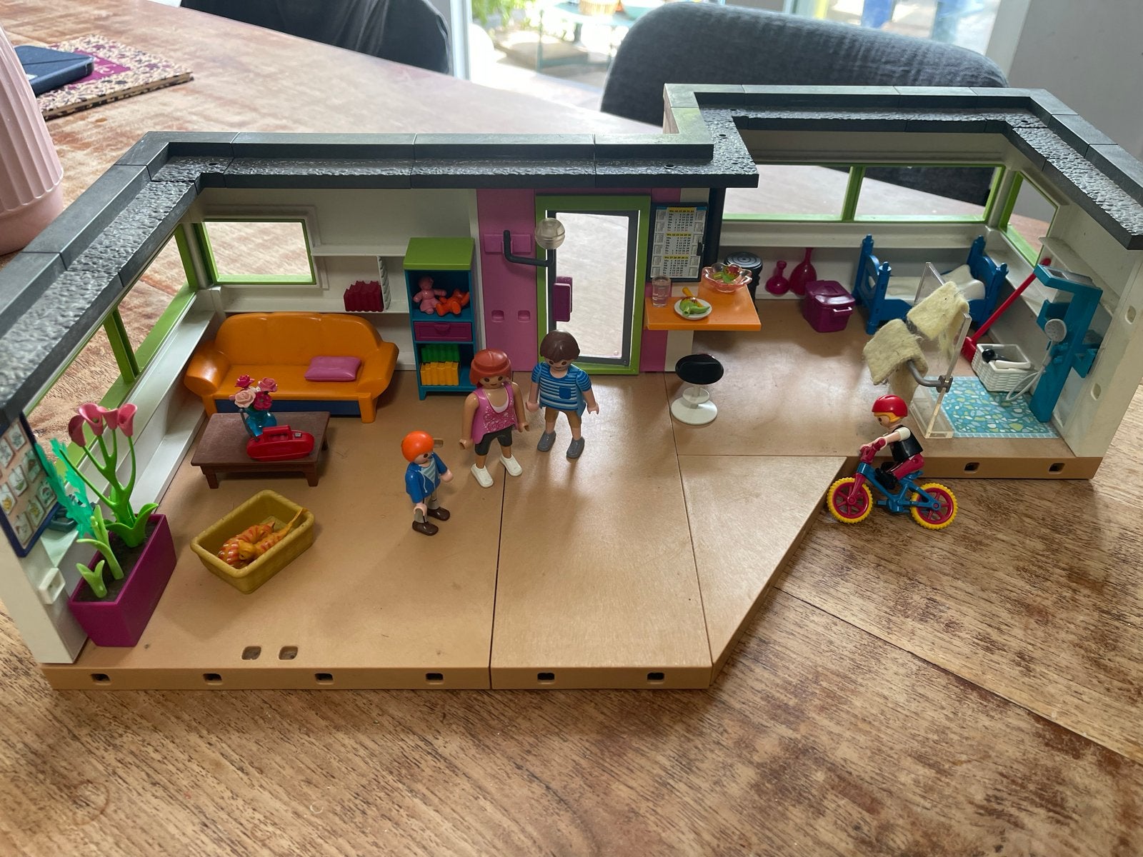 Playmobil Modern Woonhuis met Inrichting en Figuren, Ophalen, Gebruikt, Gebouw, Complete set