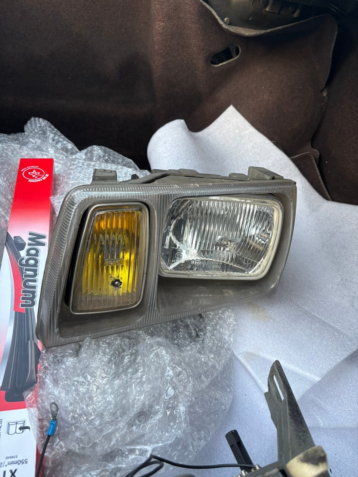 GEZOCHT: MERCEDES W126 usa koplamp, Ophalen of Verzenden