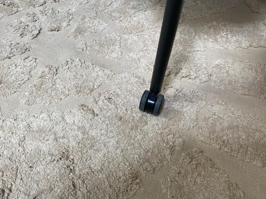 Stoel Soof taupe echt leder verrijdbaar bouclé bekleding, Ophalen, Overige kleuren, Nieuw, Leer