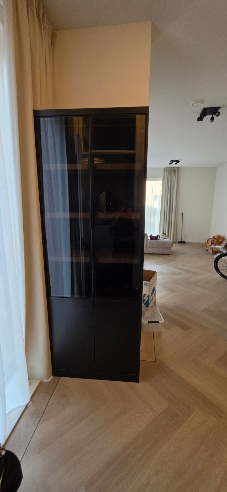 Wandkast Virgil Leen Bakker - Zo goed als nieuw, Ophalen, Met deur(en), 200 cm of meer, Zo goed als nieuw