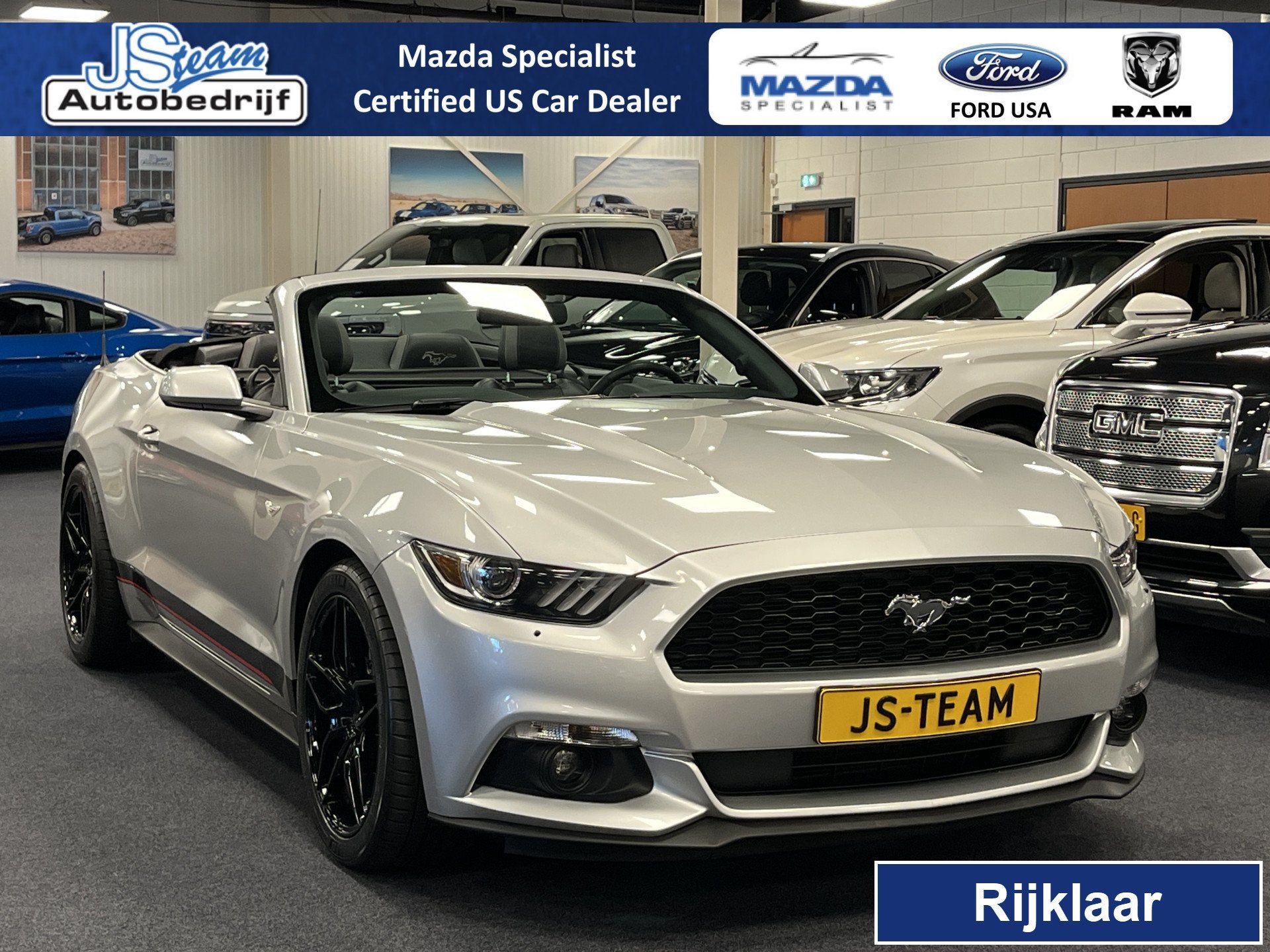 Ford Mustang Convertible 3.7i V6 Premium 305PK Automaat Lede, Auto's, Automaat, Gebruikt, 4 stoelen, 3726 cc