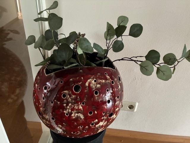 unieke keramiek plantenpot, Ophalen, Overige stijlen, Nieuw, Rood