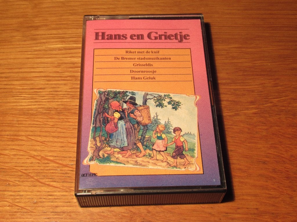 Hans en Grietje cassettebandje, uitgave 1989, Verzenden, Kinderen en Jeugd, 1 bandje, Zo goed als nieuw