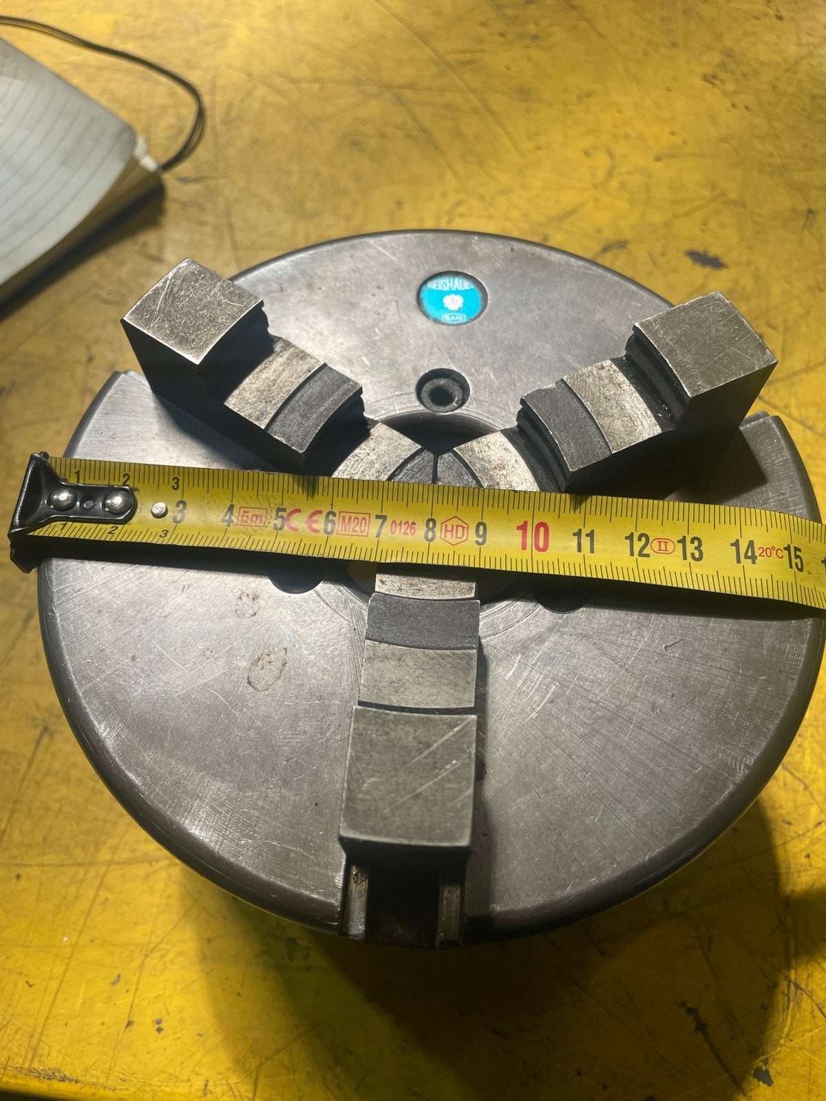 Reishauer Bani S.423 3-klauwplaat 160mm draaibank, Ophalen, Gebruikt