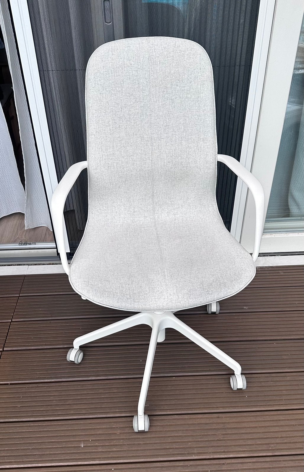 Ikea Langfjall Bureaustoel beige/wit, Huis en Inrichting, Bureaustoelen, Ophalen, Beige, Zo goed als nieuw, Bureaustoel