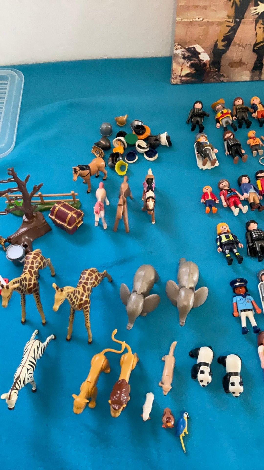 63 Playmobil figures and anmallsand stuff, Ophalen of Verzenden, Zo goed als nieuw