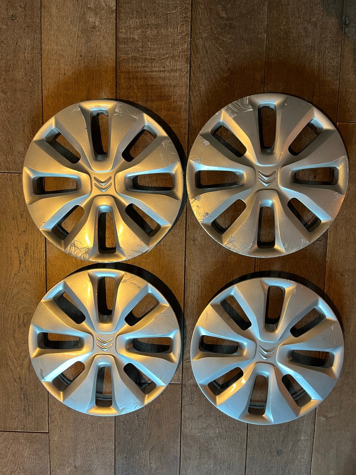 14 inch zilveren Citroën wieldoppen - Zeer goede staat, Ophalen of Verzenden, Zo goed als nieuw