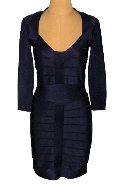 French Connection bodycon jurkje, jurk, blauw, Mt. M, Maat 38/40 (M), French Connection, Zo goed als nieuw, Boven de knie