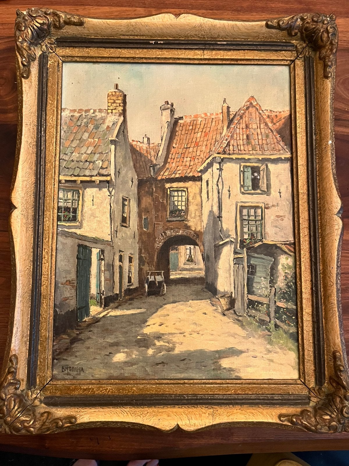 Olieverf Schilderij Bernard Medema, Doek, Oud hollands, Ophalen of Verzenden, Gesigneerd
