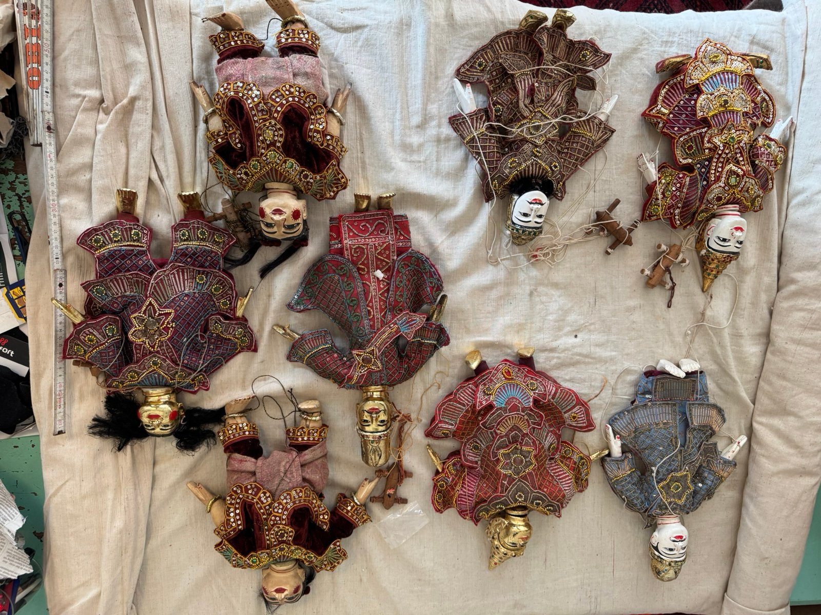 Marionette ,Burma,Mandalay,vintage,Poppentheater,Poppen, Ophalen of Verzenden, Nieuw, Overige typen