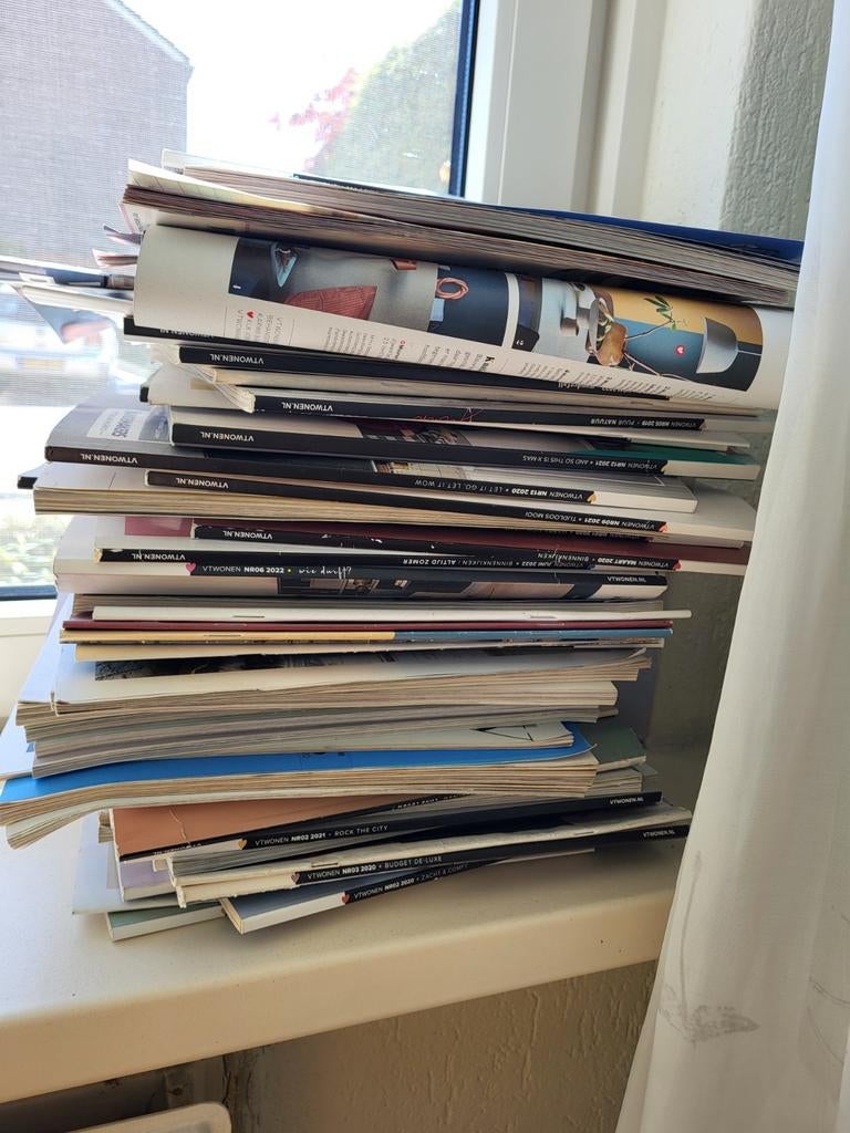 Tiental VTwonen tijdschriften - inspiratie voor je huis, Ophalen of Verzenden, Gelezen, Overige typen