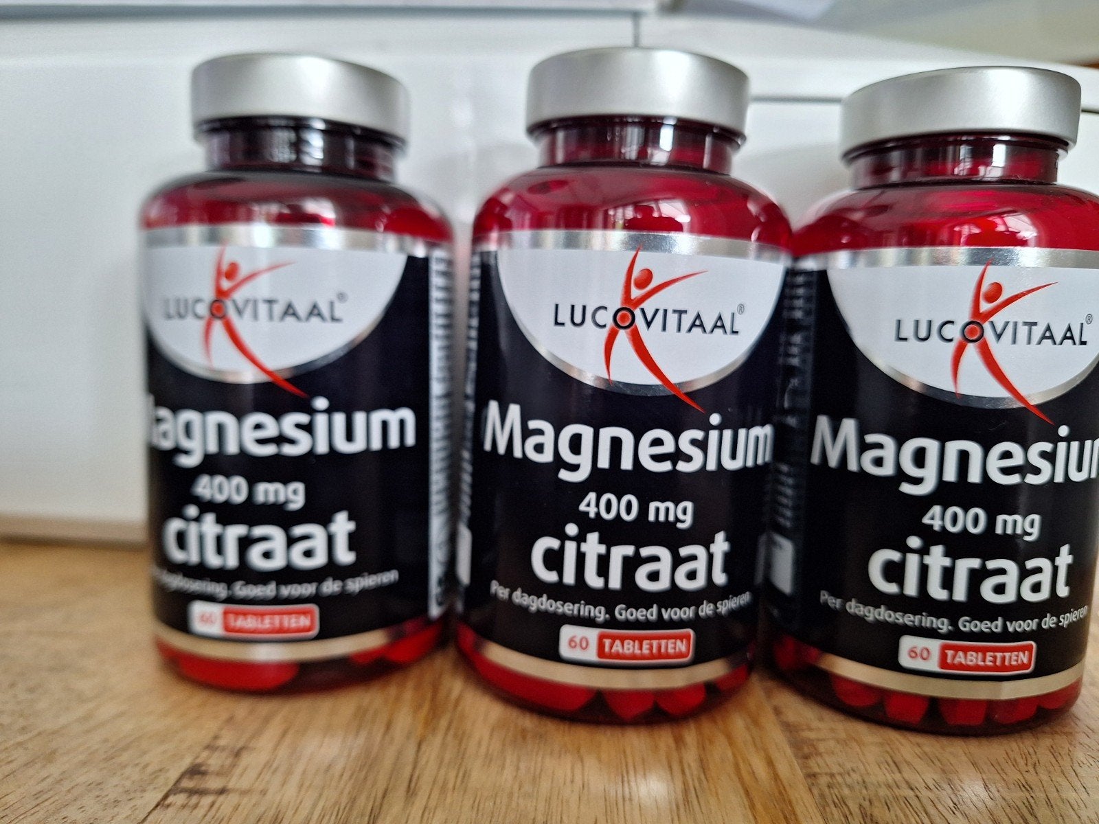 Lucovitaal Magnesium Citraat 400 mg - 3x 60 tabletten, Ophalen of Verzenden, Nieuw, Poeder of Drank