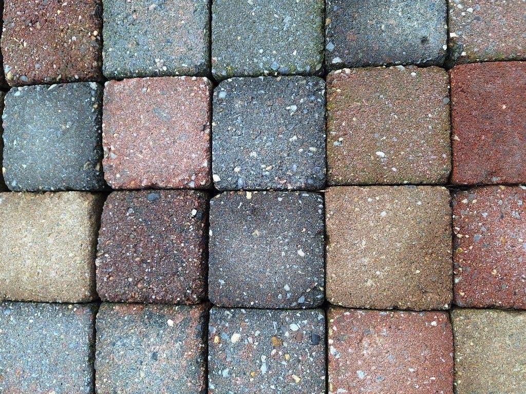 cobblestones 10,5x10,5 bont getrommeld, Tuin en Terras, Tegels en Klinkers, Ophalen, Gebruikt, Klinkers, 10 m² of meer