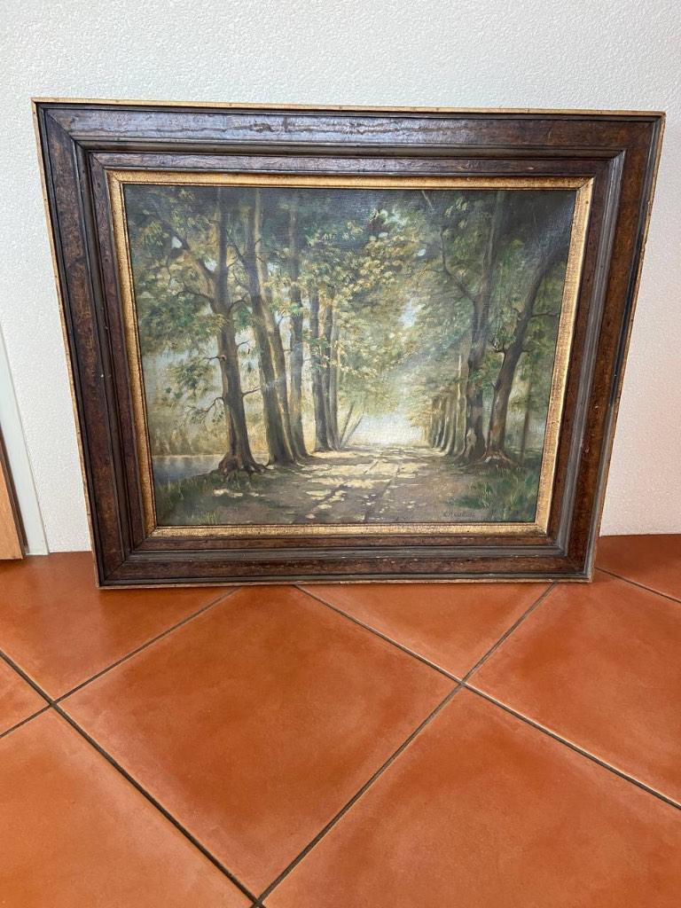 Schilderij in lijst, Antiek en Kunst, Kunst | Schilderijen | Klassiek, Ophalen