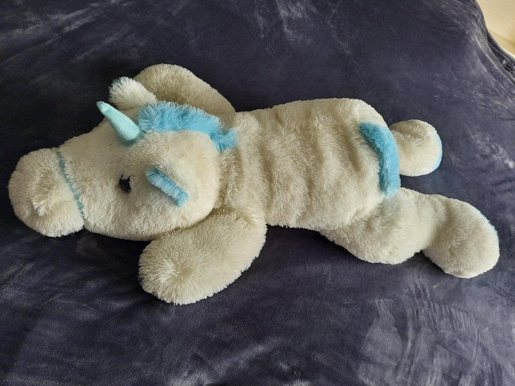 Groete Knuffel Unicorn Wit Circa 100 cm, Overige merken, Overige karakters, Overige typen, Nieuw