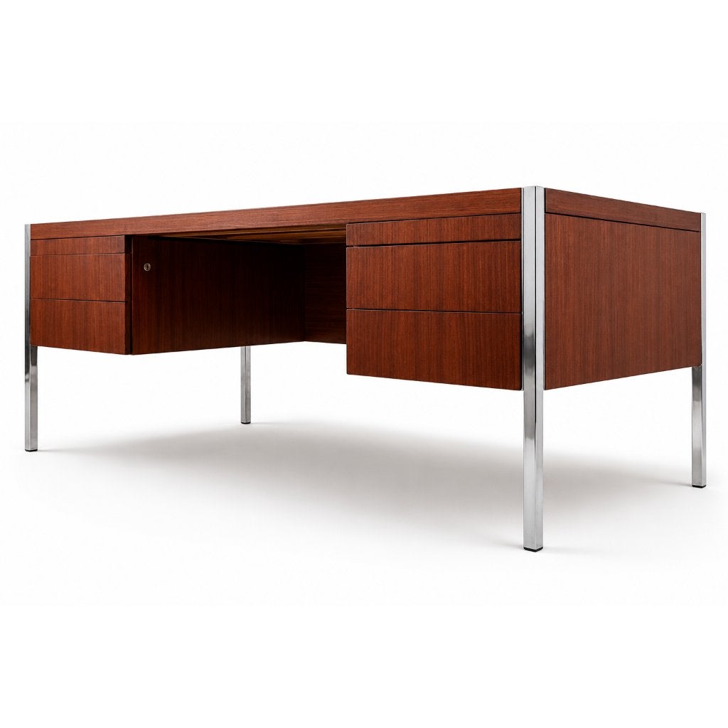 Vintage design Knoll bureau jaren '60 '70 midcentury desk, Verzenden, Gebruikt
