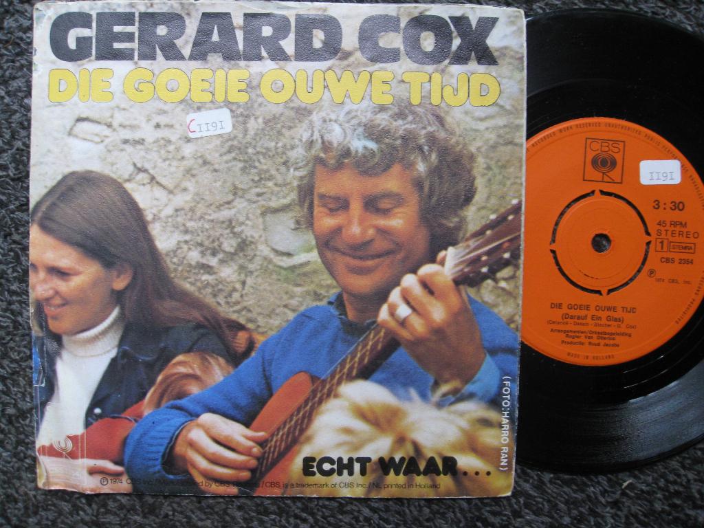 Gerard Cox - Die goeie ouwe tijd - echt waar.. 1974, Ophalen of Verzenden, Gebruikt, Pop
