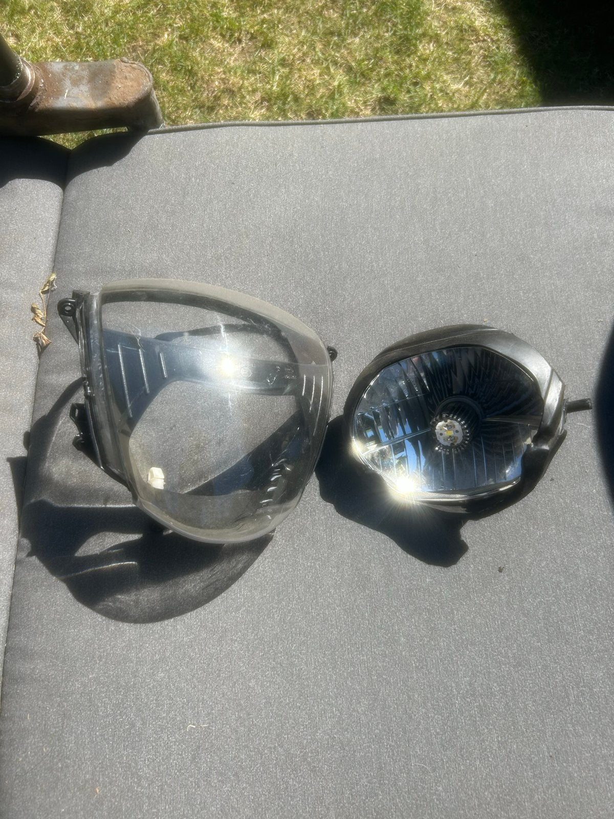 Zip koplampunit met LED + tellerglas, Ophalen of Verzenden, Gebruikt, Koplamp