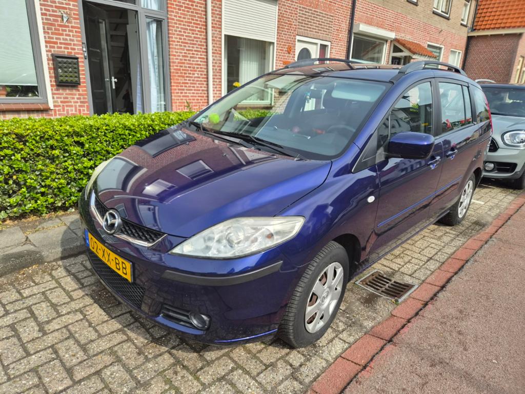 Mazda 5 - 7 PERSOONS - 2.0 2007 Blauw, Auto's, Mazda, Particulier, Airbags, Airconditioning, Bluetooth, Centrale vergrendeling