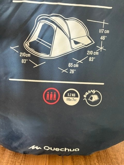 Quecha pop up tent 3 personen, Ophalen, Zo goed als nieuw, Tot en met 3
