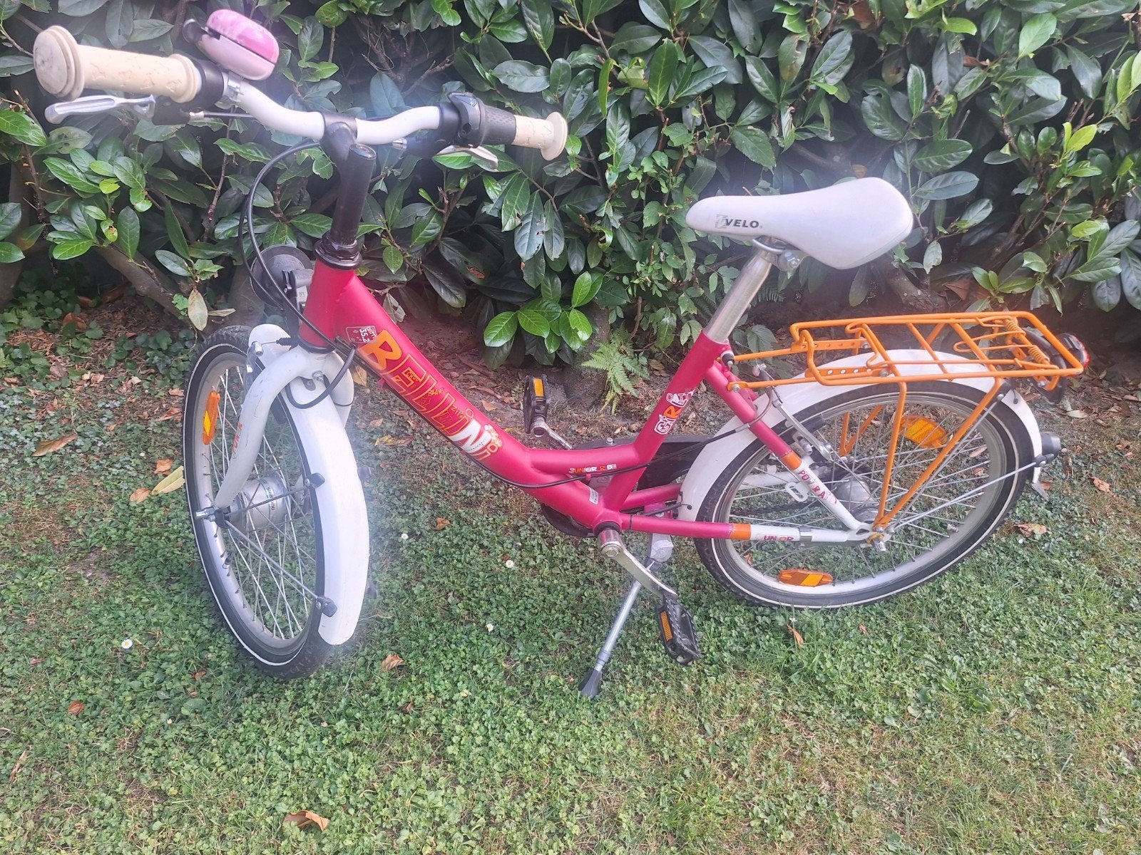Bellini kinderfiets 20 inch - roze, Ophalen, Gebruikt, Velgrem, Handrem