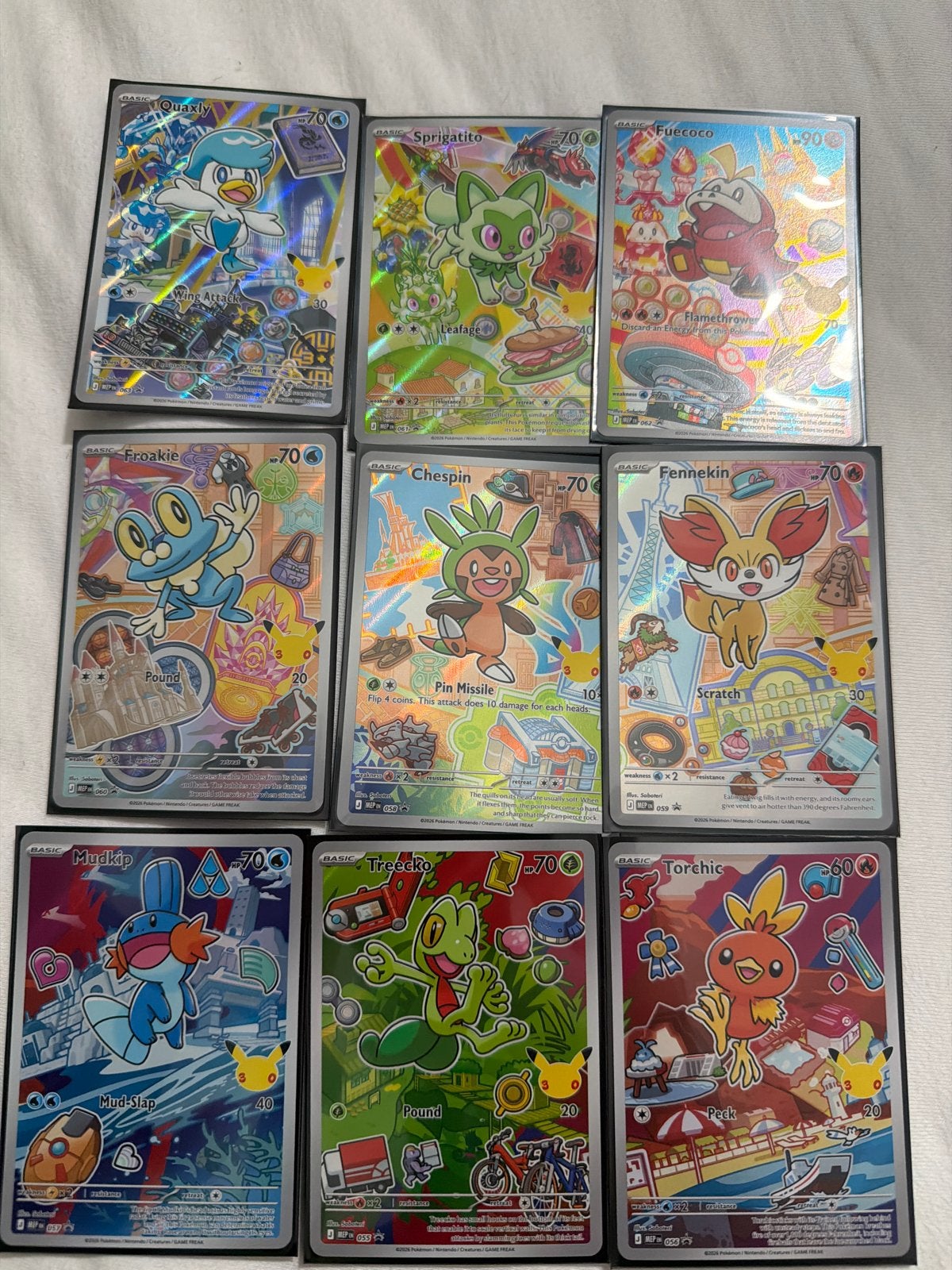 Pokémon First Partner Series 3 Complete Set (Gesleeved), Ophalen, Zo goed als nieuw, Meerdere kaarten