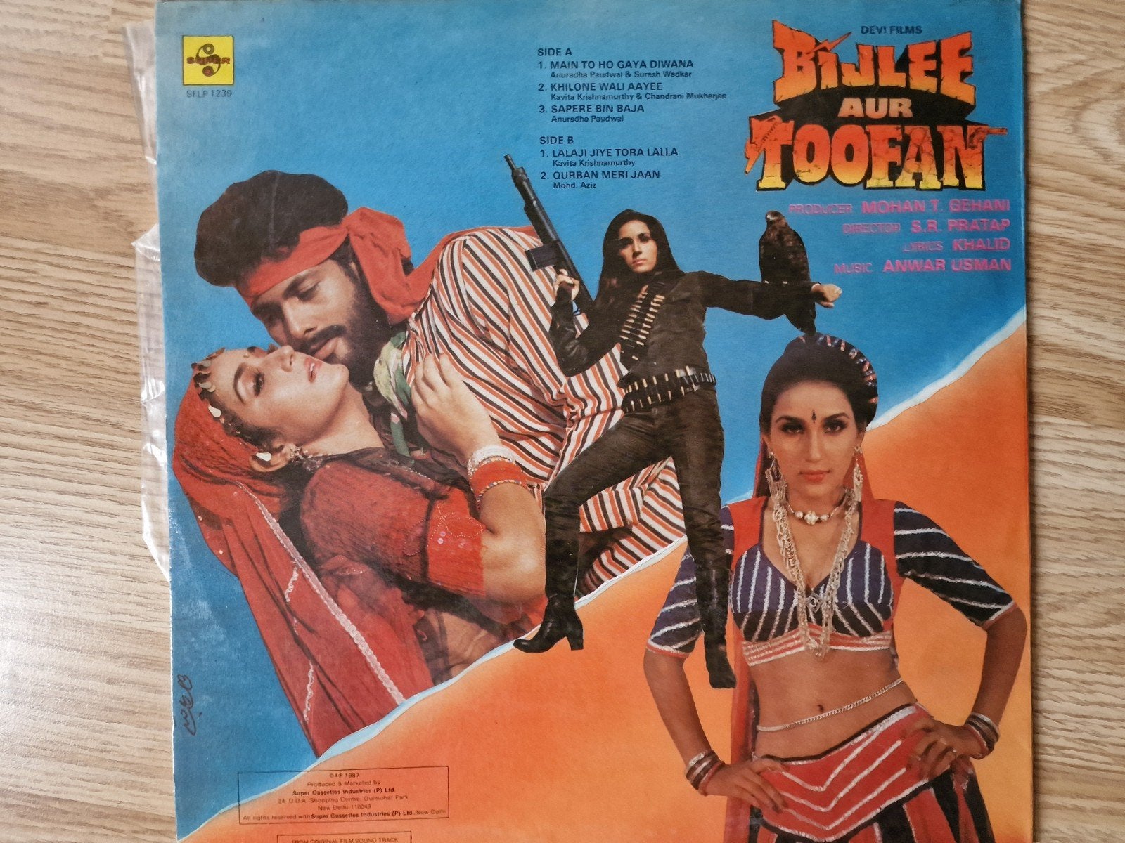 Bijlee aur Toofan - Bollywood lp, Ophalen, Gebruikt, 12 inch