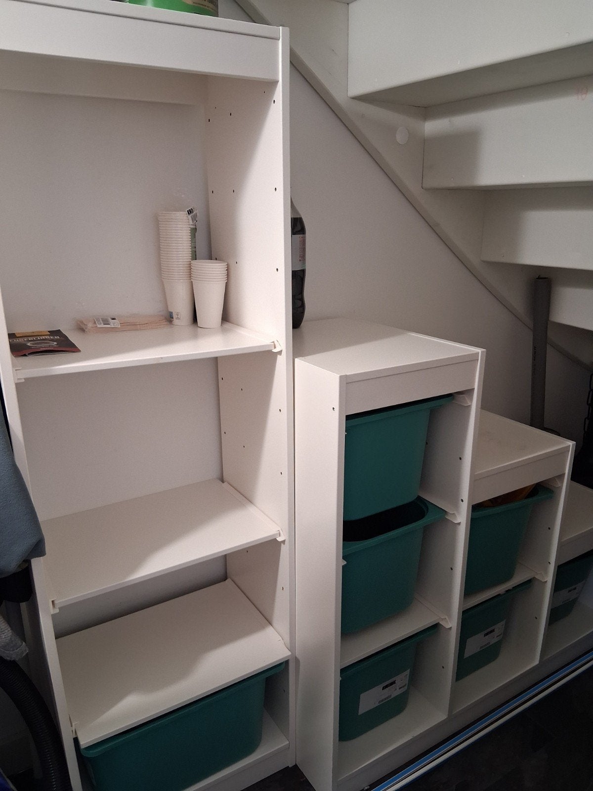 IKEA TROFAST Opbergcombinatie met Bakken - Wit/Turquoise, Ophalen of Verzenden, Zo goed als nieuw