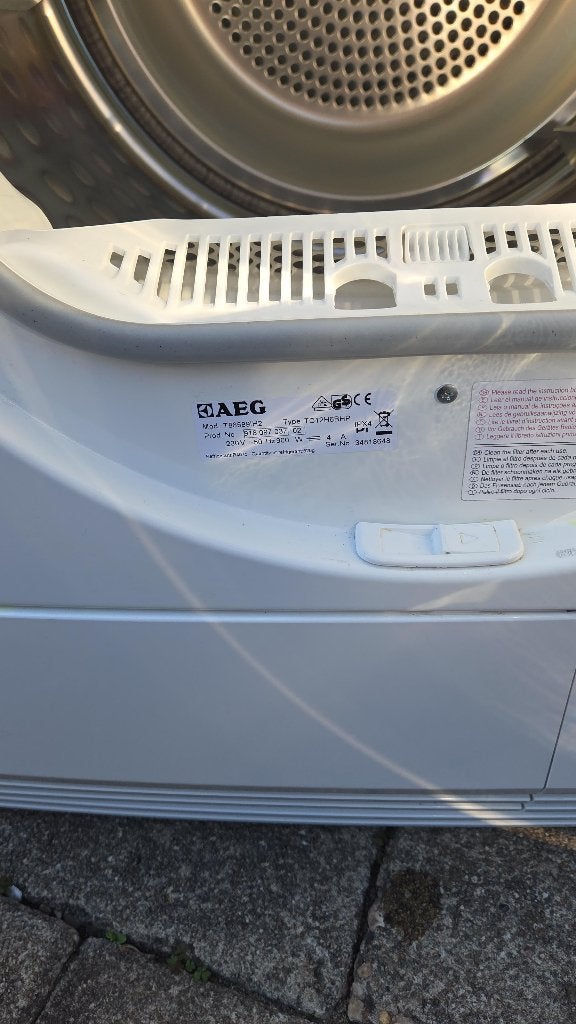 Foto 6 van Warmtepompdroger merk AEG. 8 kilo. Energieklasse A+++.